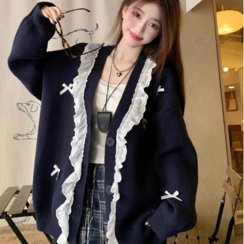 Loose Cardigan Sweater Women Knitted Coats Autumn Winter Fashion Female Long Sleeve Casual Knitwear Jackets Knit Cardigans
Loose Cardigan Sweater Women Knitted Coats Autumn Winter Fashion Female Long Sleeve Casual Knitwear Jackets Knit Cardigans