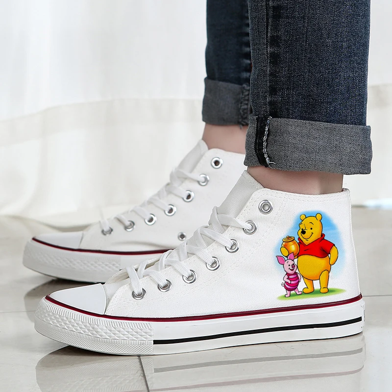 Disney Tigger Pooh High-Top Women's Canvas Shoes Soft Non-slip Simple Fashion Lace-Up Casual Shoes Versatile Ladies Board Shoes
Disney Tigger Pooh High-Top Women's Canvas Shoes Soft Non-slip Simple Fashion Lace-Up Casual Shoes Versatile Ladies Board Shoes