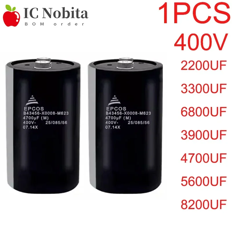 1PCS EPCOS Capacitor 400V 2200UF 3300UF 6800UF 3900UF 4700UF 5600UF 8200UF Aluminium Electrolytic Capacitor 2Pin New
1PCS EPCOS Capacitor 400V 2200UF 3300UF 6800UF 3900UF 4700UF 5600UF 8200UF Aluminium Electrolytic Capacitor 2Pin New
