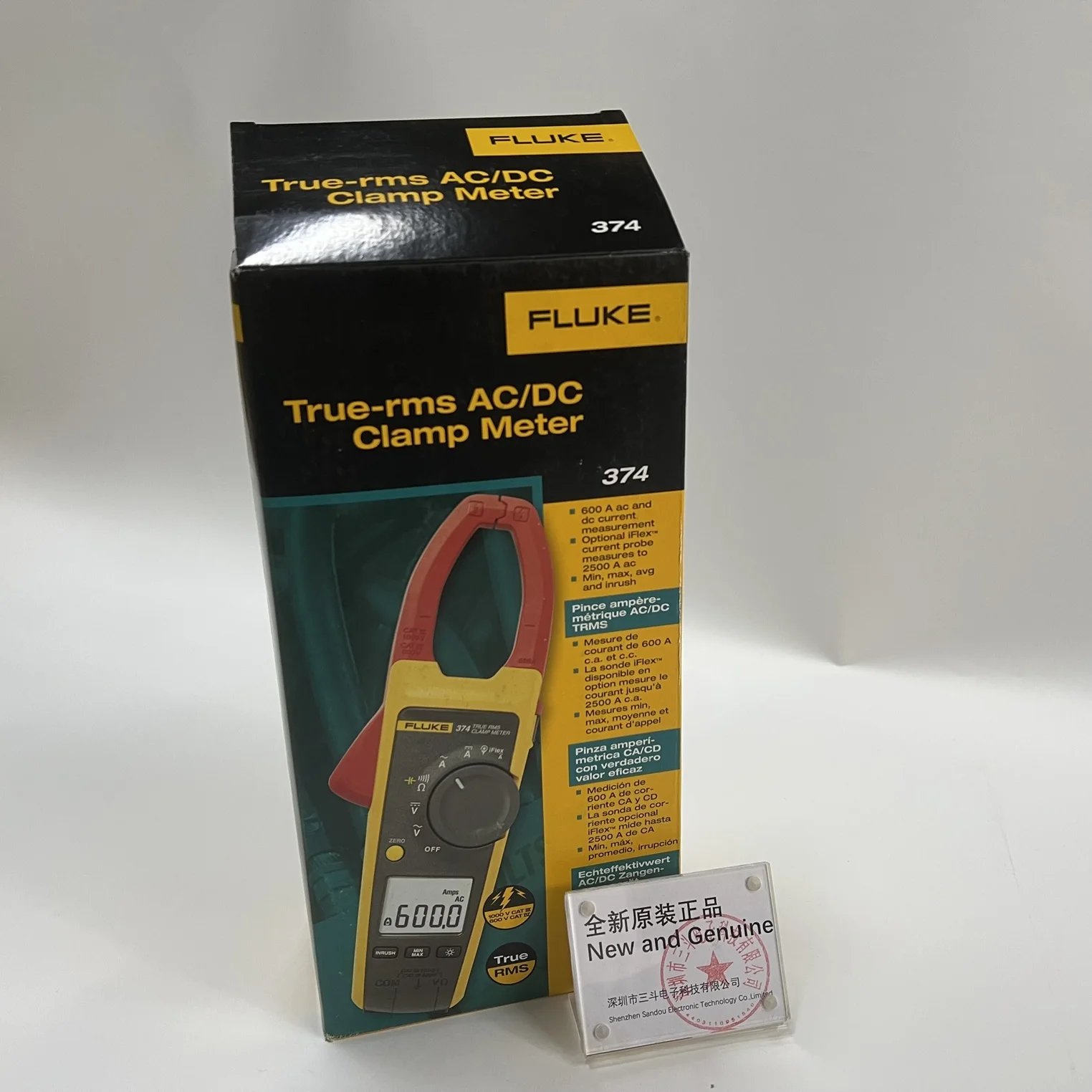 Совершенно новые оригинальные клещи переменного/постоянного тока True-rms FLUKE374
Совершенно новые оригинальные клещи переменного/постоянного тока True-rms FLUKE374
