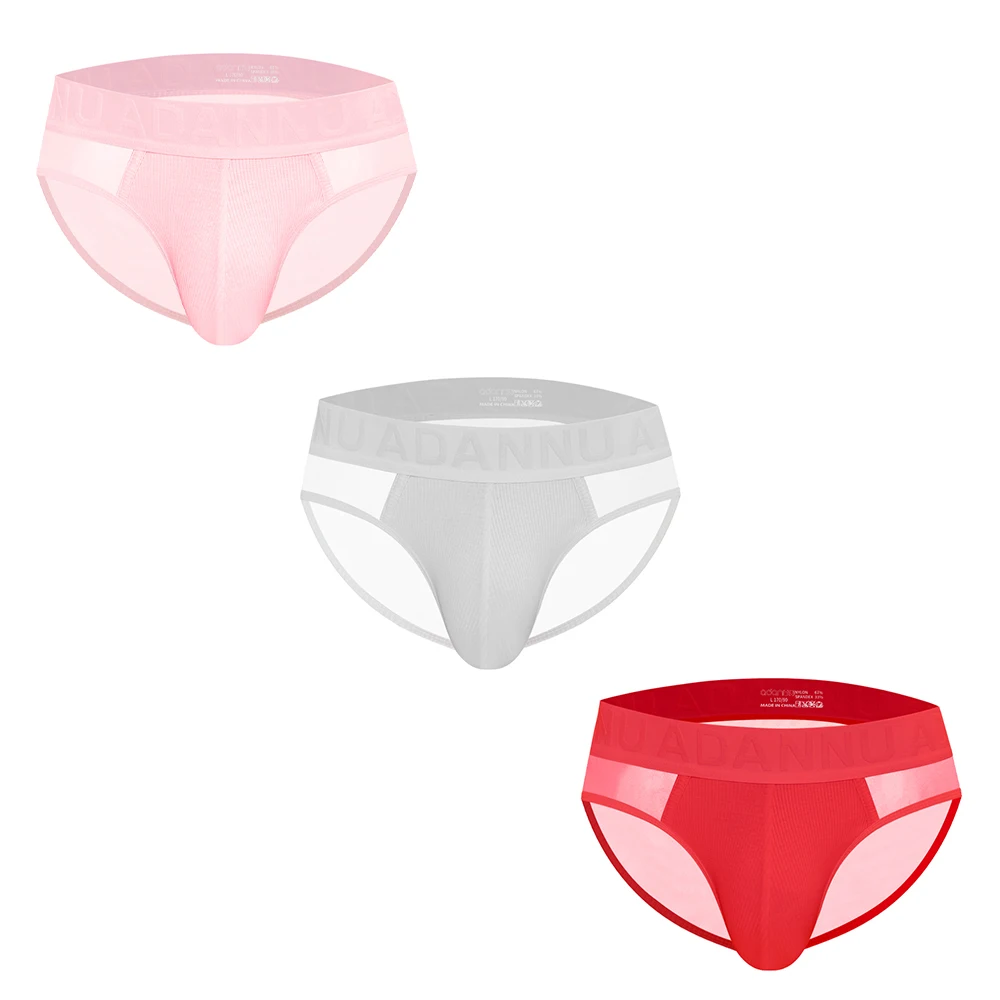3Pcs Men Cotton Mesh Splicing Briefs Soft Breathable Double Pouch Male Underwear ADANNU
3Pcs Men Cotton Mesh Splicing Briefs Soft Breathable Double Pouch Male Underwear ADANNU
