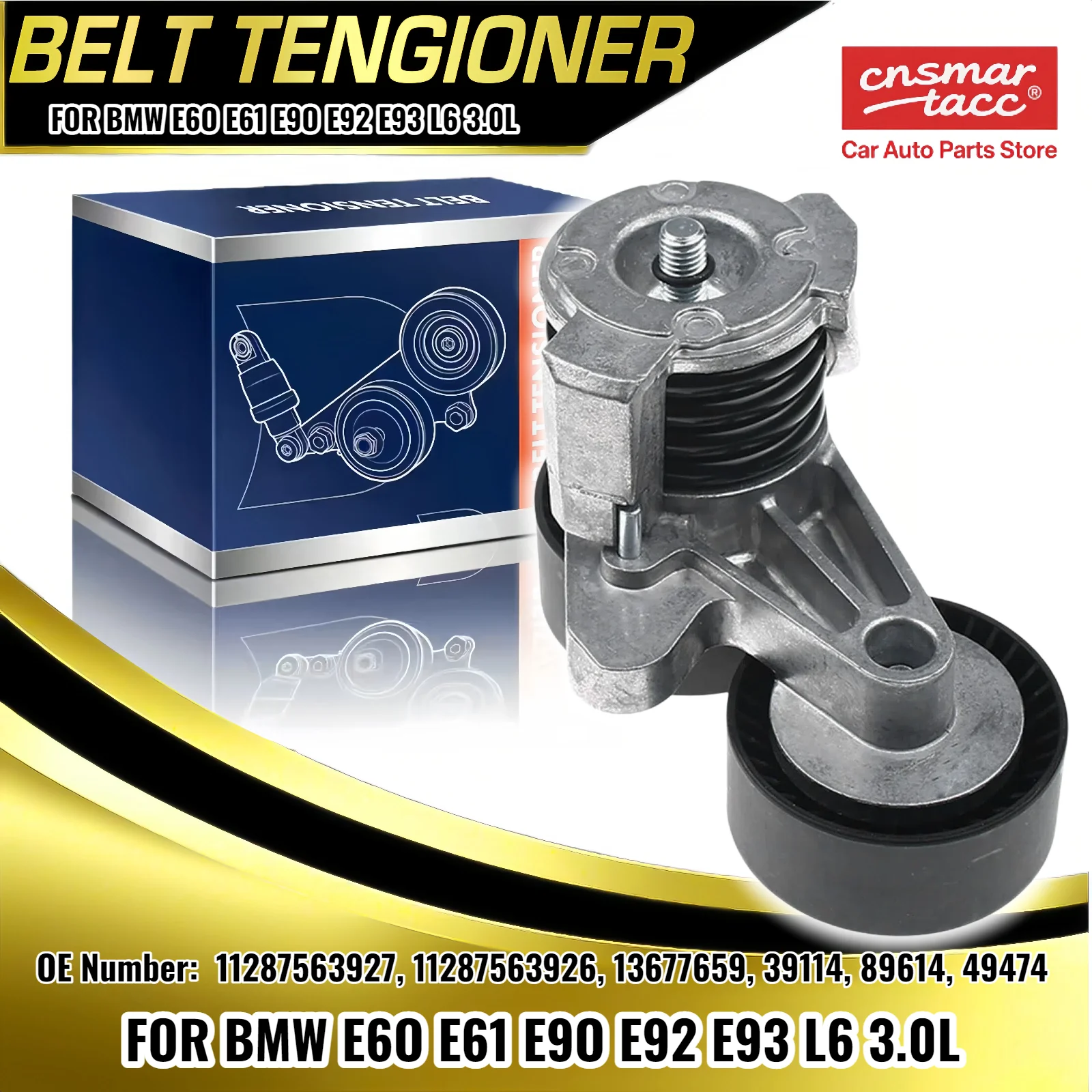 Натяжитель ремня для BMW E60 E61 E82 E88 E90 E92 E93 535xi 535i 335is 2007-2013 11287563927 11287563926 13677659 39114 89614 49474
Натяжитель ремня для BMW E60 E61 E82 E88 E90 E92 E93 535xi 535i 335is 2007-2013 11287563927 11287563926 13677659 39114 89614 49474