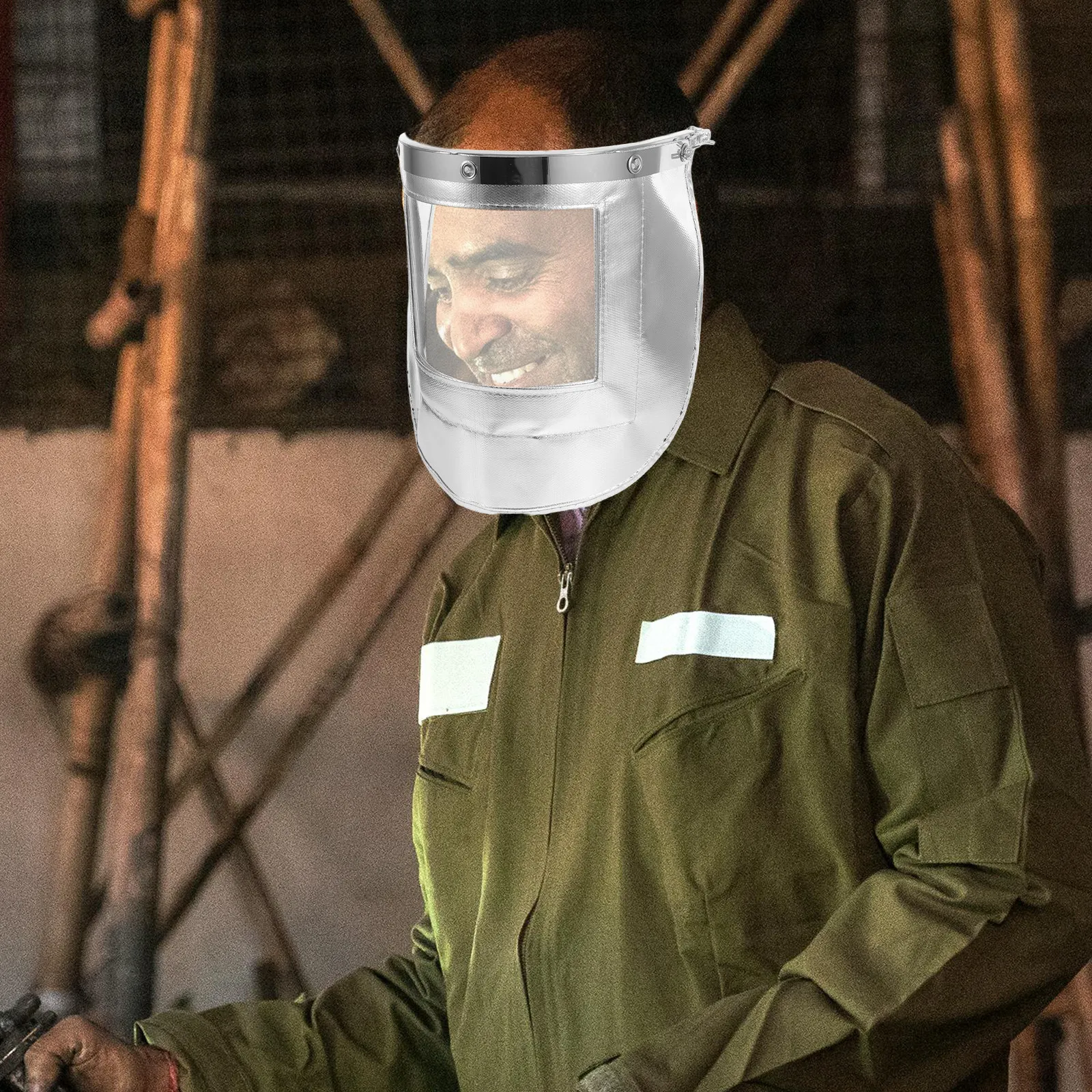 Safety Face Mask Shield Clear High Temperature Resistant Aluminum Foil Industrial Cutting Visor Grinding Impact Protection Full
Safety Face Mask Shield Clear High Temperature Resistant Aluminum Foil Industrial Cutting Visor Grinding Impact Protection Full