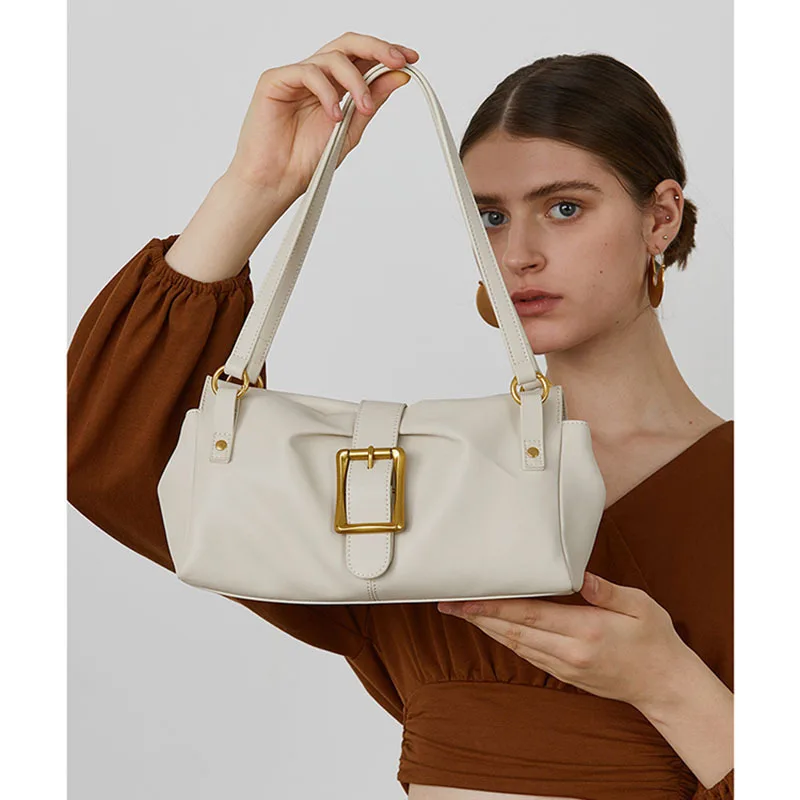 New Women's Armpit Bag Retro Cowhide Leather Zipper Purse And Handbag Commuting Single Shoulder Bags Black Underarm Tote Bag Sac
New Women's Armpit Bag Retro Cowhide Leather Zipper Purse And Handbag Commuting Single Shoulder Bags Black Underarm Tote Bag Sac