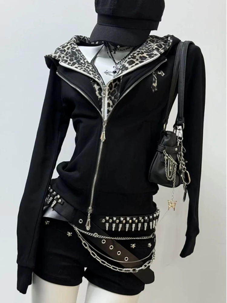 Американская субкультура Y2k, искусственная толстовка из двух предметов, женская леопардовая строчка, тонкое винтажное пальто с капюшоном, осенняя новая одежда на молнии в стиле ретро
Американская субкультура Y2k, искусственная толстовка из двух предметов, женская леопардовая строчка, тонкое винтажное пальто с капюшоном, осенняя новая одежда на молнии в стиле ретро