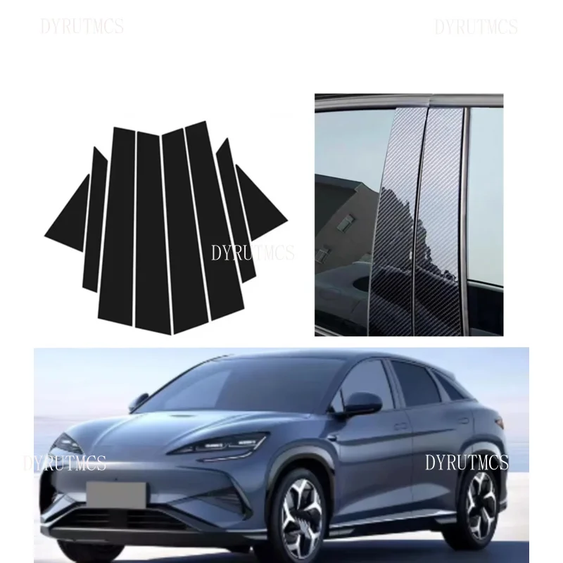 8PCS Glossy Black Carbon Pillar Post Fit For For BYD Sealion 7 07 EV 8 2024-2026 Door Window Column BC Trim Sticker Cover
8PCS Glossy Black Carbon Pillar Post Fit For For BYD Sealion 7 07 EV 8 2024-2026 Door Window Column BC Trim Sticker Cover