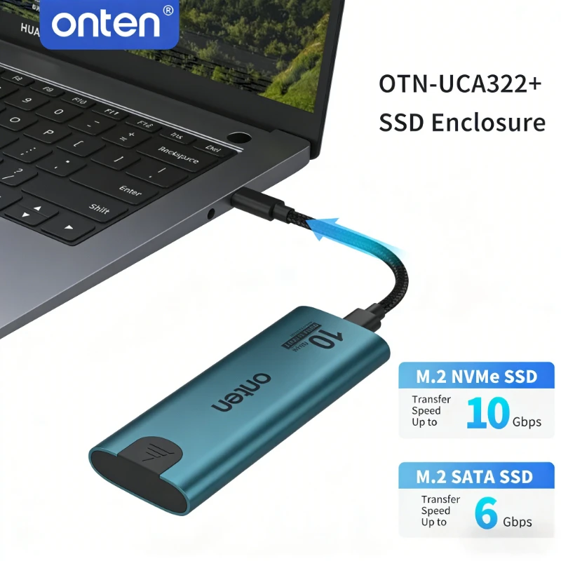ONTEN M.2 NVMe/ NGFF/dual proto SSD Enclosure USB 3.2 Gen2 Type C External Hard Drive Case High Speed Transmission For Laptop PC
ONTEN M.2 NVMe/ NGFF/dual proto SSD Enclosure USB 3.2 Gen2 Type C External Hard Drive Case High Speed Transmission For Laptop PC