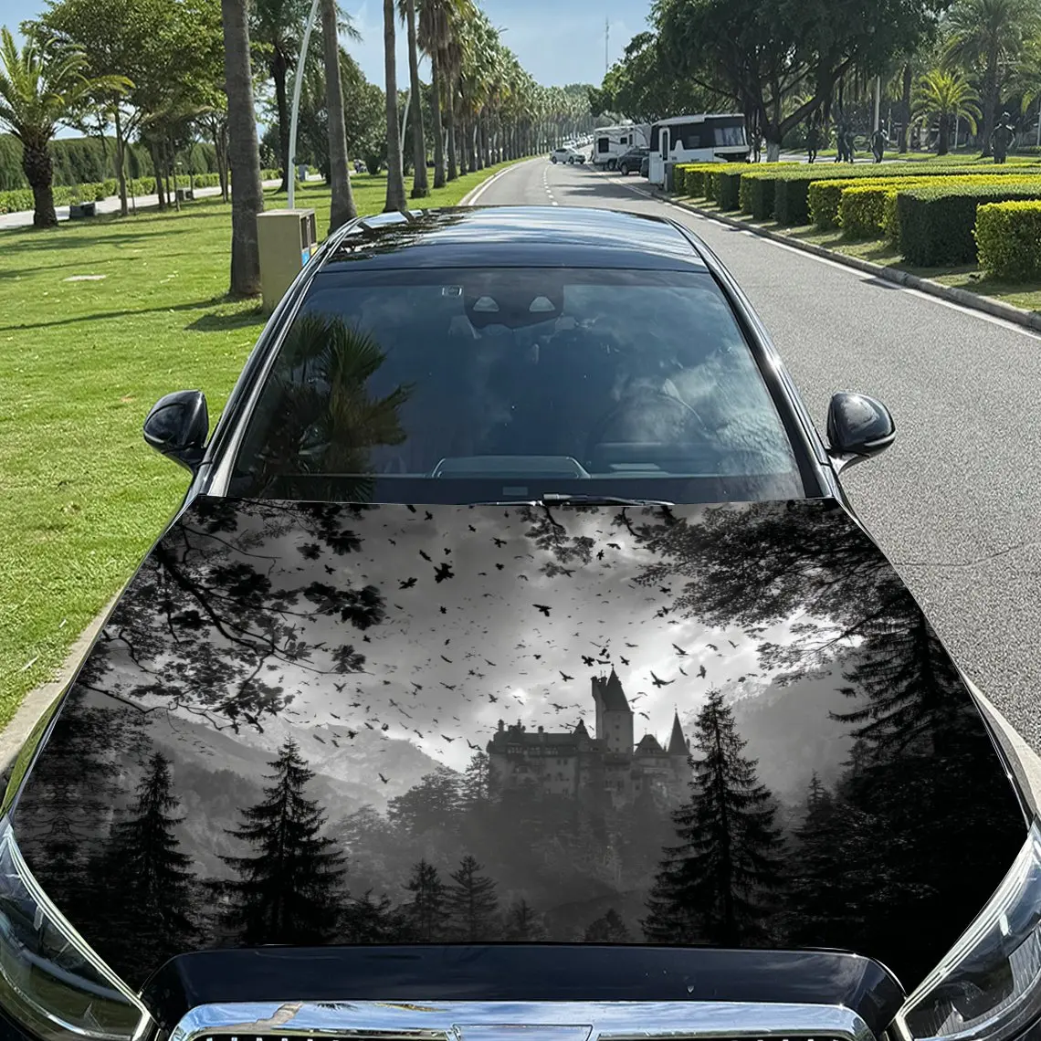 Виниловая пленка для автомобиля Gloomy Forest Castle и летучих мышей, водонепроницаемая наклейка на капот автомобиля из ПВХ, самоклеящиеся устойчивые к царапинам наклейки
Виниловая пленка для автомобиля Gloomy Forest Castle и летучих мышей, водонепроницаемая наклейка на капот автомобиля из ПВХ, самоклеящиеся устойчивые к царапинам наклейки