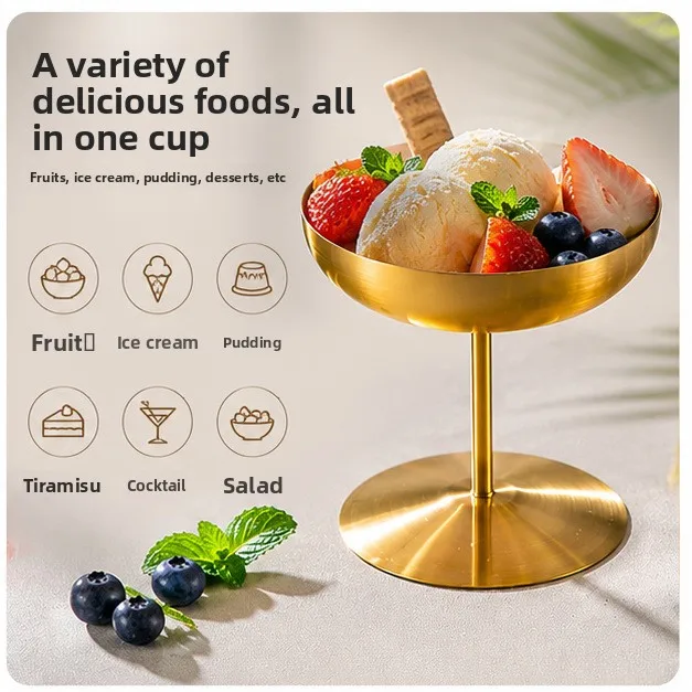 HYS pudding cup, ice cream cup, ice cream cup, stainless steel stemmed glass, snowball salad, dessert, snack bowl
HYS pudding cup, ice cream cup, ice cream cup, stainless steel stemmed glass, snowball salad, dessert, snack bowl