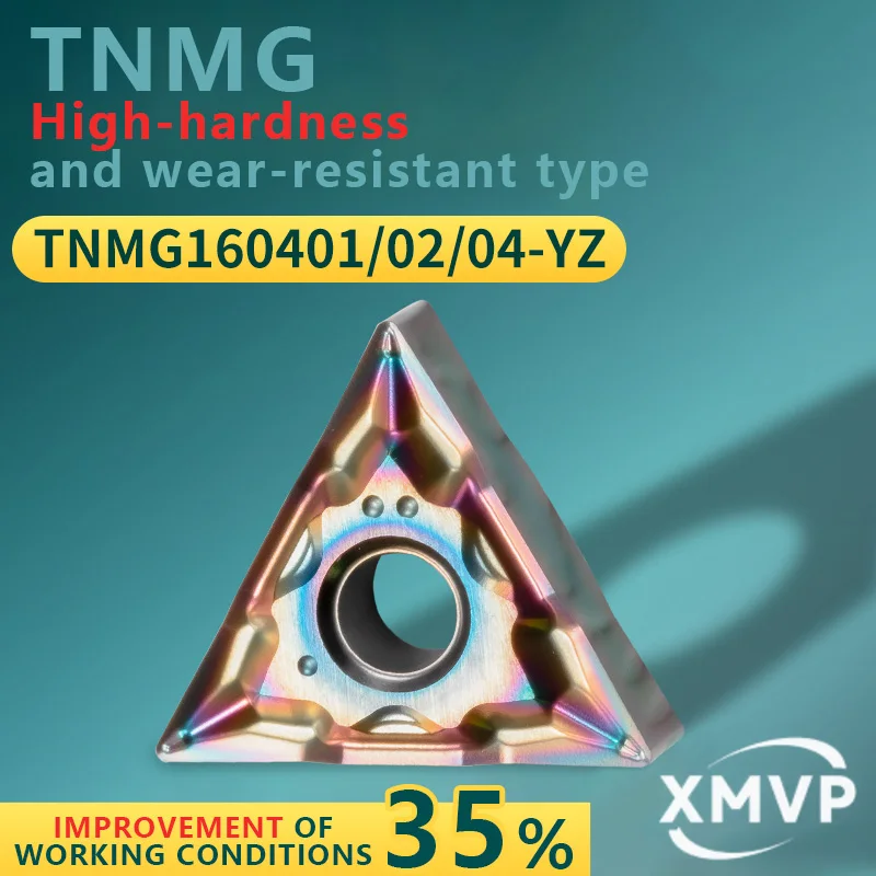 Triangular CNC turning inserts TNMG160401/02/04-YZ high-precision machining grade MP7120 tool grains
Triangular CNC turning inserts TNMG160401/02/04-YZ high-precision machining grade MP7120 tool grains
