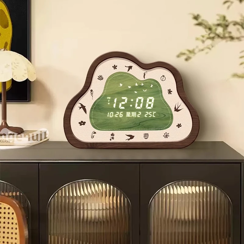 Digital display medieval style living room wall clock advanced wall-mounted desktop clock pendulum desktop silent clock
Digital display medieval style living room wall clock advanced wall-mounted desktop clock pendulum desktop silent clock