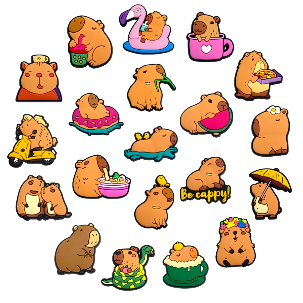 1-20Pcs Shoe Charms capybara PVC For Sandals Buckle Decoration Shoe Accessories Wristbands
1-20Pcs Shoe Charms capybara PVC For Sandals Buckle Decoration Shoe Accessories Wristbands