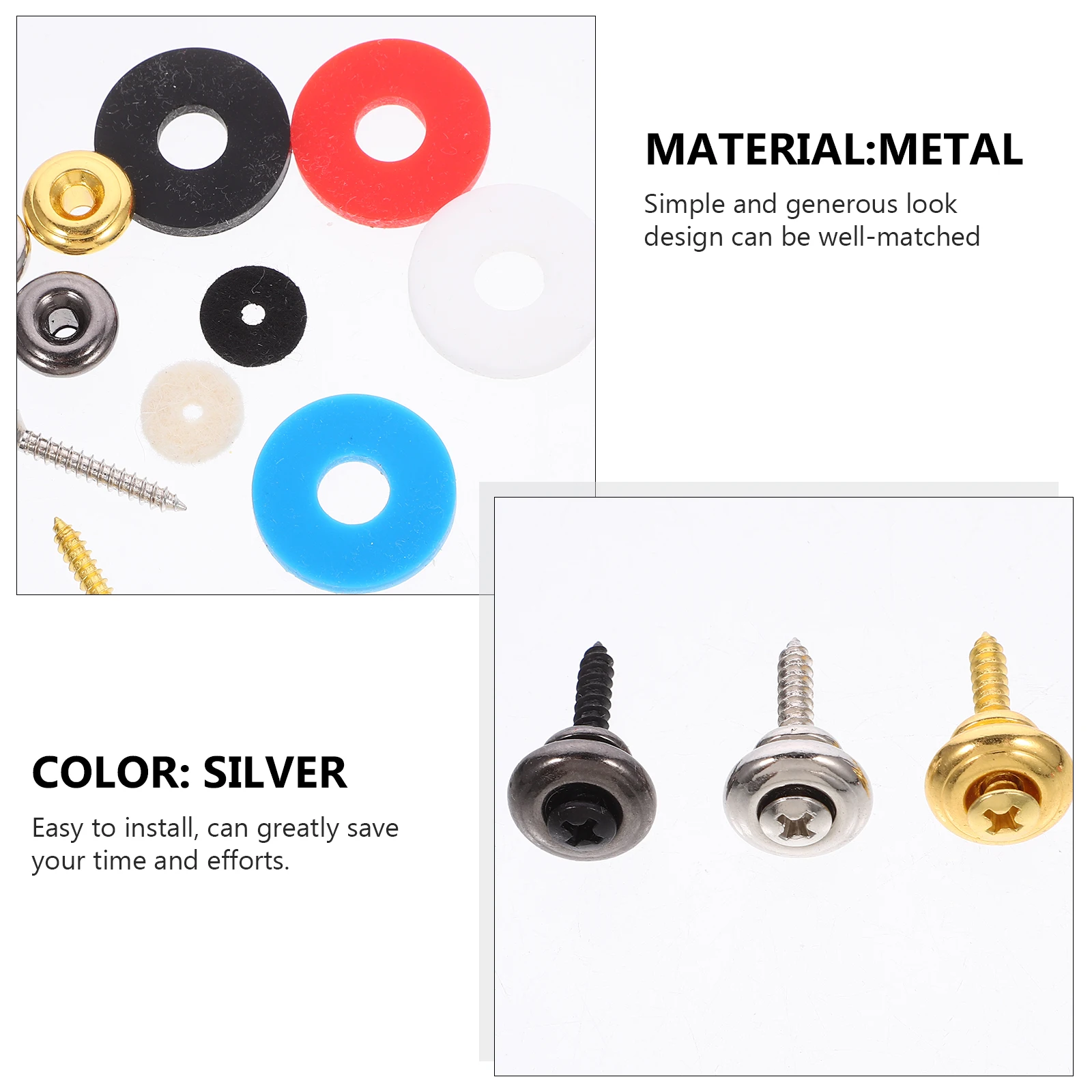 Mushroom Head Guitar Strap Button End Pin For Electric Classical Acoustic Bass Durable Non-Slip Flat Screw Bolt Replacement
Mushroom Head Guitar Strap Button End Pin For Electric Classical Acoustic Bass Durable Non-Slip Flat Screw Bolt Replacement