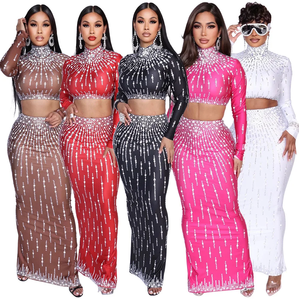 901651 Printed Two-piece Formal Dress, Long Sleeved Top, Hip Hugging Split Skirt, Party Set
901651 Printed Two-piece Formal Dress, Long Sleeved Top, Hip Hugging Split Skirt, Party Set