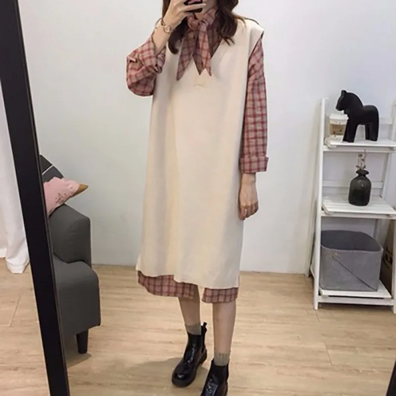 Knee Length Sweater Vest Korean Style Sweaters Jumpers Women Knitde Draped Dancing Spice Fashion Fancy Flap Three-Button Ribbing
Knee Length Sweater Vest Korean Style Sweaters Jumpers Women Knitde Draped Dancing Spice Fashion Fancy Flap Three-Button Ribbing