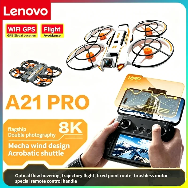 New Lenovo A21Pro RC Quadcopter 8K HD Camera 5G Stable Signal GPS Positioning Foldable Portable Outdoor Flight Drone
New Lenovo A21Pro RC Quadcopter 8K HD Camera 5G Stable Signal GPS Positioning Foldable Portable Outdoor Flight Drone
