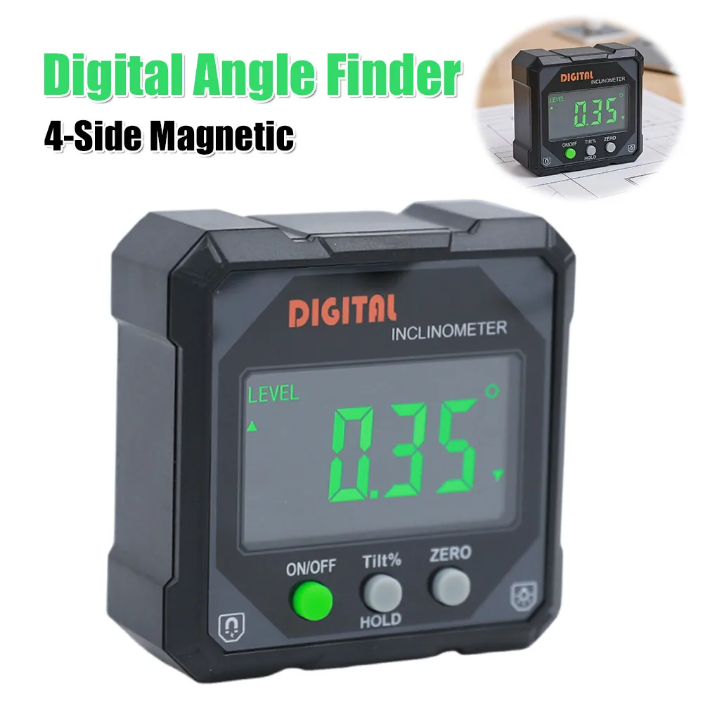 Цифровой угломер с LED-экраном, 4-сторонний магнитный измеритель угла, износостойкий угломер для настольной пилы, угломер для распиловки, измерительный инструмент для деревообработки
Цифровой угломер с LED-экраном, 4-сторонний магнитный измеритель угла, износостойкий угломер для настольной пилы, угломер для распиловки, измерительный инструмент для деревообработки