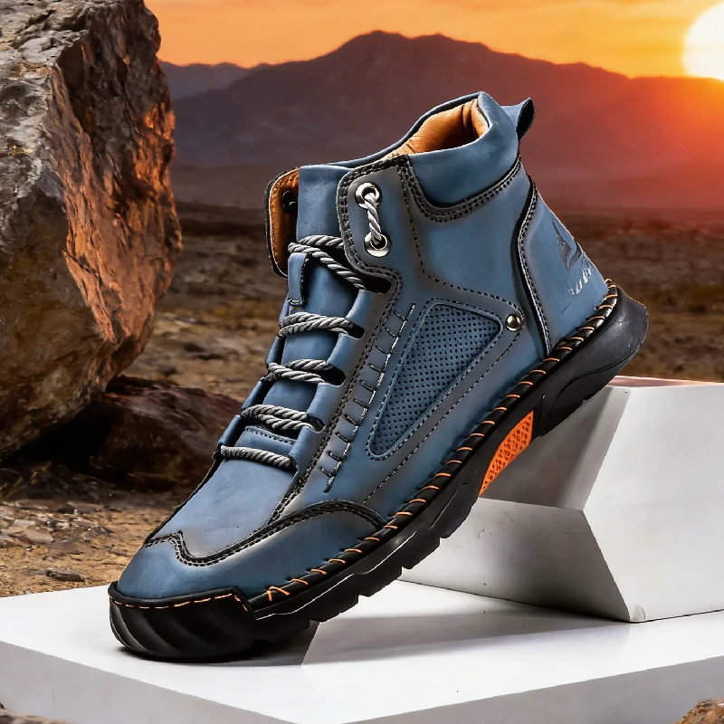 Высококачественные мужские ботинки из мягкой искусственной кожи, модные мужские ботинки с ручной прострочкой, уличные мужские кроссовки на плоской подошве со шнуровкой
Высококачественные мужские ботинки из мягкой искусственной кожи, модные мужские ботинки с ручной прострочкой, уличные мужские кроссовки на плоской подошве со шнуровкой