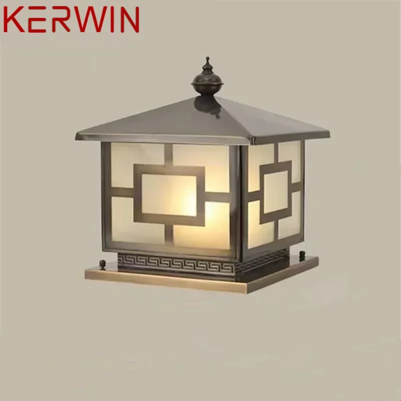 KERWIN уличный электрический светильник, винтажный креативный китайский латунный светильник на столбе, светодиодный водонепроницаемый IP65 для дома, виллы, двора
KERWIN уличный электрический светильник, винтажный креативный китайский латунный светильник на столбе, светодиодный водонепроницаемый IP65 для дома, виллы, двора