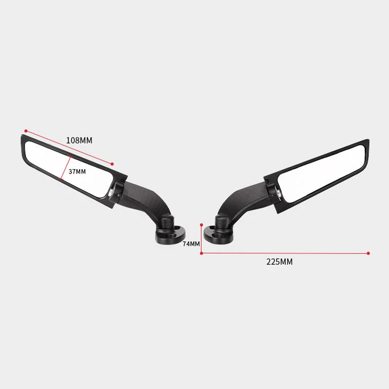 Rearview Mirror for Kawasaki Yamaha Ducati 360 Degree Adjustment Spoiler Reversing Mirror Motorcycle Modification Accessories
Rearview Mirror for Kawasaki Yamaha Ducati 360 Degree Adjustment Spoiler Reversing Mirror Motorcycle Modification Accessories