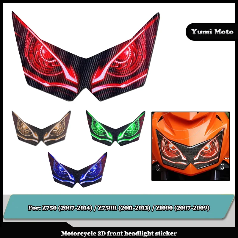 Motorcycle Protection Headlight Stickers Head Light Eye Decals Fit for KAWASAKI Z750 2007-2014 Z750R 2011-2013 Z1000 2007-2009
Motorcycle Protection Headlight Stickers Head Light Eye Decals Fit for KAWASAKI Z750 2007-2014 Z750R 2011-2013 Z1000 2007-2009