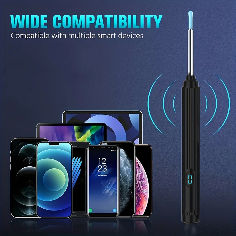 Ear Wax Removal, High-definition Smart 1080P Camera Waterproof Earwax Cleaner Tool, 6 LED Lights, Ear Cleaning Kit, Otoscope Wit
Ear Wax Removal, High-definition Smart 1080P Camera Waterproof Earwax Cleaner Tool, 6 LED Lights, Ear Cleaning Kit, Otoscope Wit