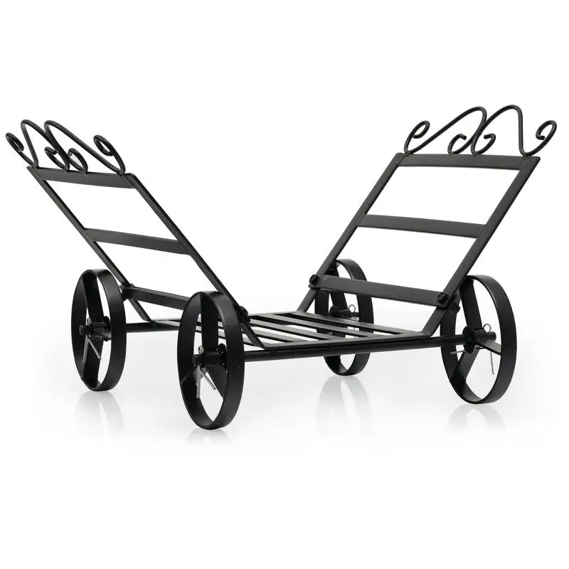 Firewood Rack Decorative Rustproof Steel Fireplace Log Holder with Wheels
Firewood Rack Decorative Rustproof Steel Fireplace Log Holder with Wheels