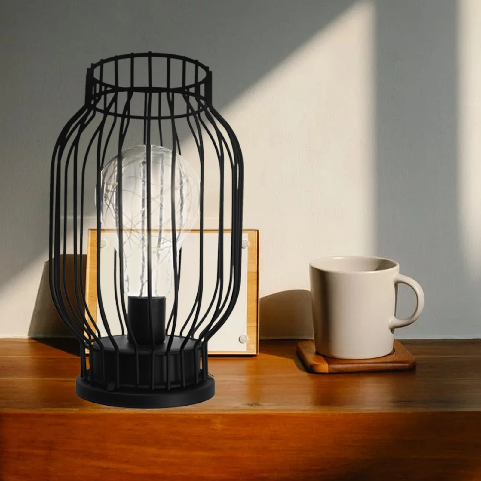 Vintage Industrial Wrought Iron Table Lamp With Glass Shade Usb Powered Bedside Lamp For Home Decor Black 1pc
Vintage Industrial Wrought Iron Table Lamp With Glass Shade Usb Powered Bedside Lamp For Home Decor Black 1pc