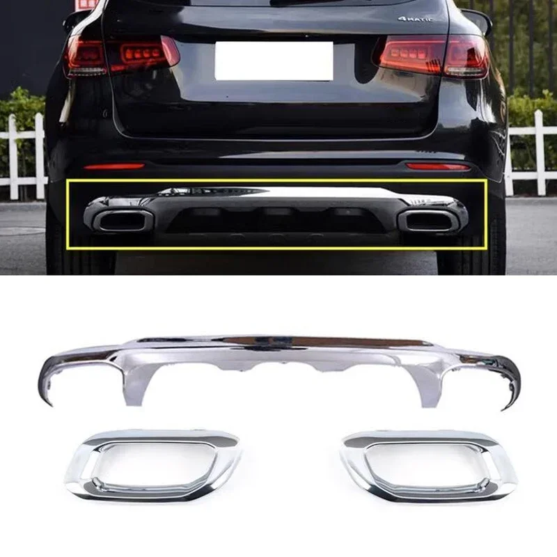 Rear Bumper Lower Diffuser Exhaust Frame Chrome for Mercedes-Benz W253 GLC200 GLC260 GLC300 20-22
Rear Bumper Lower Diffuser Exhaust Frame Chrome for Mercedes-Benz W253 GLC200 GLC260 GLC300 20-22