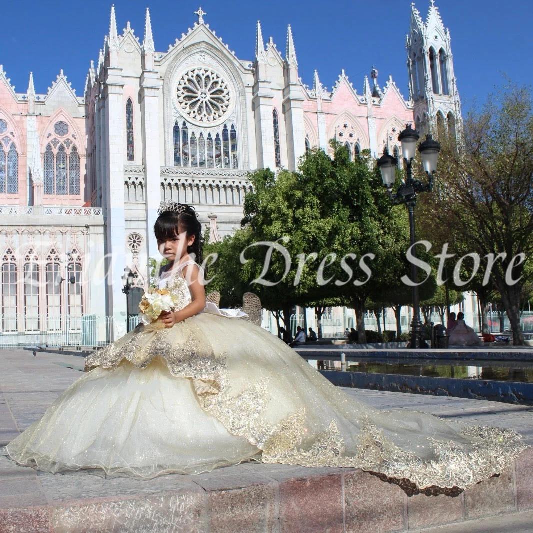 Elegant Flower Girl Dress For Wedding Tulle Lace Applique Puffy Kids Birthday Party First Communion Ball Gowns Customized
Elegant Flower Girl Dress For Wedding Tulle Lace Applique Puffy Kids Birthday Party First Communion Ball Gowns Customized