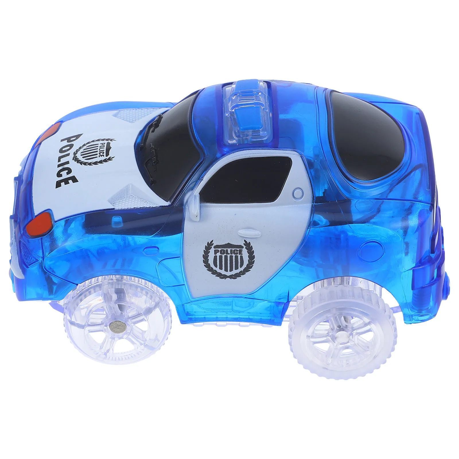 Blue Police Car Light Up Car Track Racing Accessories Electric Multicolor LED Headlights Backlight Solid Plastic Compatible
Blue Police Car Light Up Car Track Racing Accessories Electric Multicolor LED Headlights Backlight Solid Plastic Compatible
