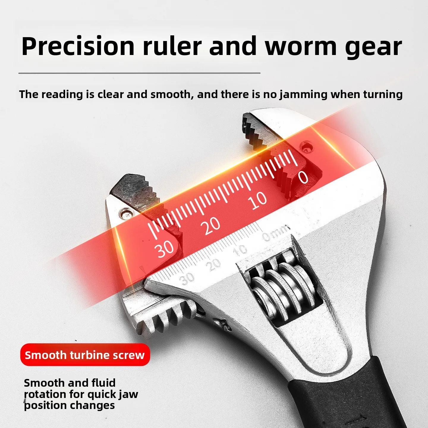 8-12 Inch Labor-Saving Self-Locking Ratchet Adjustable Wrench - Universal High Hardness Wear-Resistant Large Opening Tool
8-12 Inch Labor-Saving Self-Locking Ratchet Adjustable Wrench - Universal High Hardness Wear-Resistant Large Opening Tool