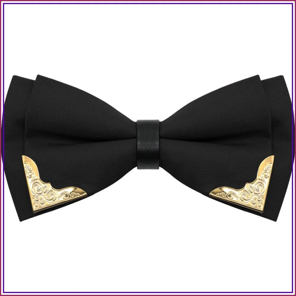 Metal Gold Bow Ties for Men Women, Pre Tied Tuxedo Bowties for Prom Wedding Party
Metal Gold Bow Ties for Men Women, Pre Tied Tuxedo Bowties for Prom Wedding Party