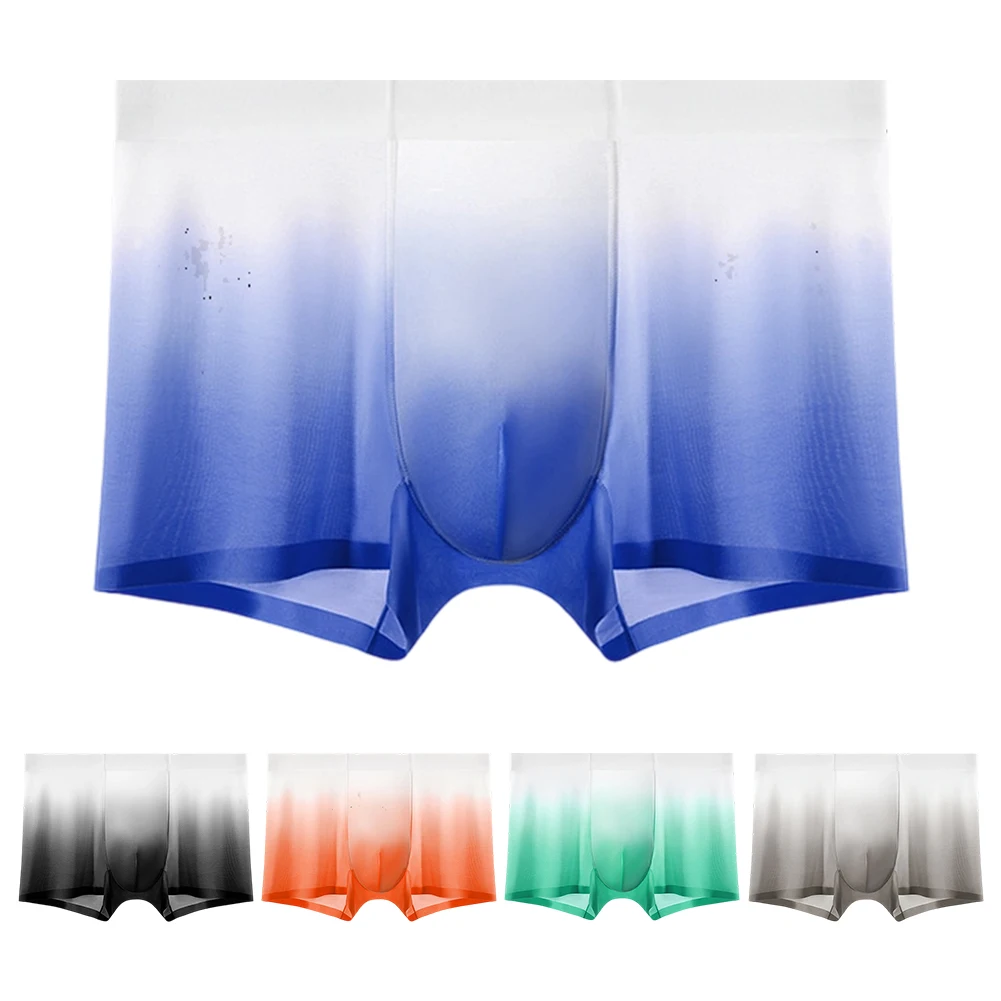 Men's Ice Silk Boxer Briefs Seamless Gradient Color Breathable Underwear for Summer Comfort L-3XL Size Polyester Spandex Blend
Men's Ice Silk Boxer Briefs Seamless Gradient Color Breathable Underwear for Summer Comfort L-3XL Size Polyester Spandex Blend