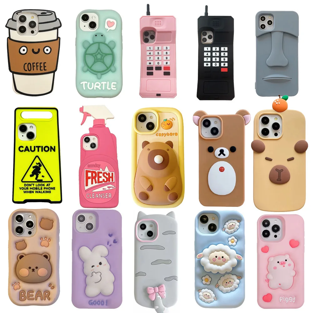 New Protector For iPhone 12 13 14 15 16 Pro Max, 3D Cartoon Cute Animal Soft Silicone Phone Back Case Cover Skin Durable Shell
New Protector For iPhone 12 13 14 15 16 Pro Max, 3D Cartoon Cute Animal Soft Silicone Phone Back Case Cover Skin Durable Shell