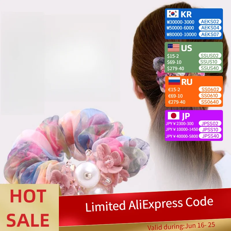Pearl Silk Yarn Hair Ring Elastic Hair Bands Printed Headdress Flower Ponytail Simple and Elegant Accesorios Para El Cabello
Pearl Silk Yarn Hair Ring Elastic Hair Bands Printed Headdress Flower Ponytail Simple and Elegant Accesorios Para El Cabello