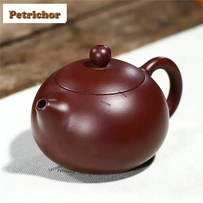 160Ml Elegant Yixing Purple Clay Teapots Handmade Xishi Pot Raw Ore Zhu Mud Kettle Chinese Zisha Teaset Tea Ceremony Gift
160Ml Elegant Yixing Purple Clay Teapots Handmade Xishi Pot Raw Ore Zhu Mud Kettle Chinese Zisha Teaset Tea Ceremony Gift