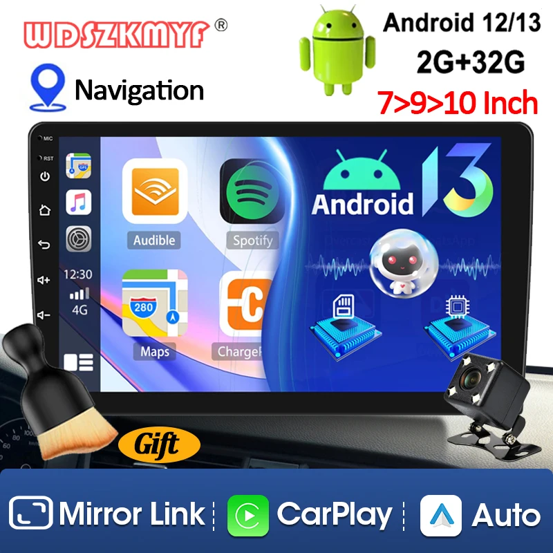 Android 13 Wireless Carplay Android Auto 7/9/10Inch Car Multimedia Player 2 Din Stereo Receiver Rear View Camera Car Accessories
Android 13 Wireless Carplay Android Auto 7/9/10Inch Car Multimedia Player 2 Din Stereo Receiver Rear View Camera Car Accessories