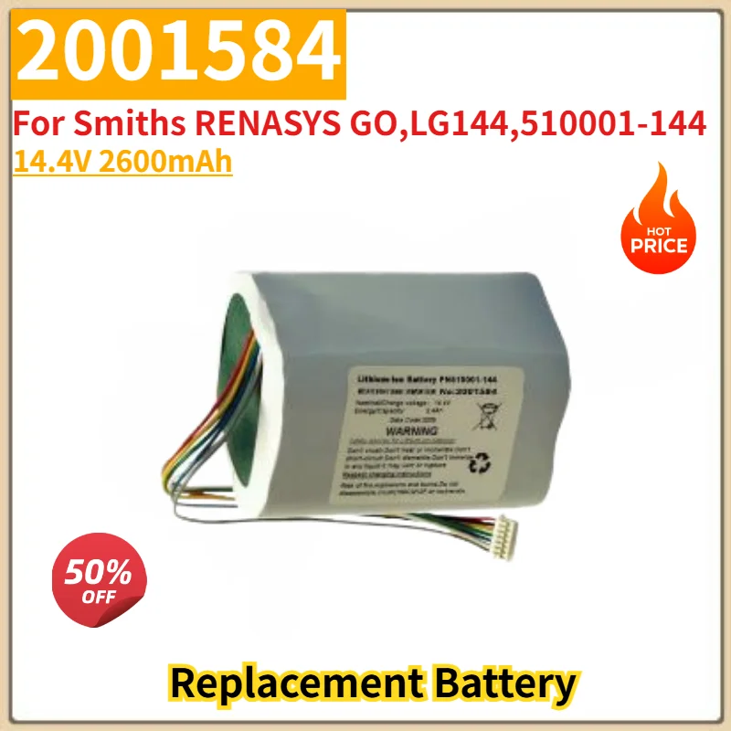 2001584 Syringe Pump Battery 14.4V 2600mAh for Smiths RENASYS GO,LG144,510001-144,Brand New High Quality Replacement Battery
2001584 Syringe Pump Battery 14.4V 2600mAh for Smiths RENASYS GO,LG144,510001-144,Brand New High Quality Replacement Battery