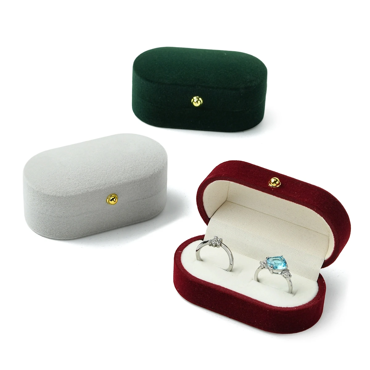 1Pc Rectangle Velvet Couple Rings Boxes for Jewelry Storage Organizer Display Gift Packaging
1Pc Rectangle Velvet Couple Rings Boxes for Jewelry Storage Organizer Display Gift Packaging