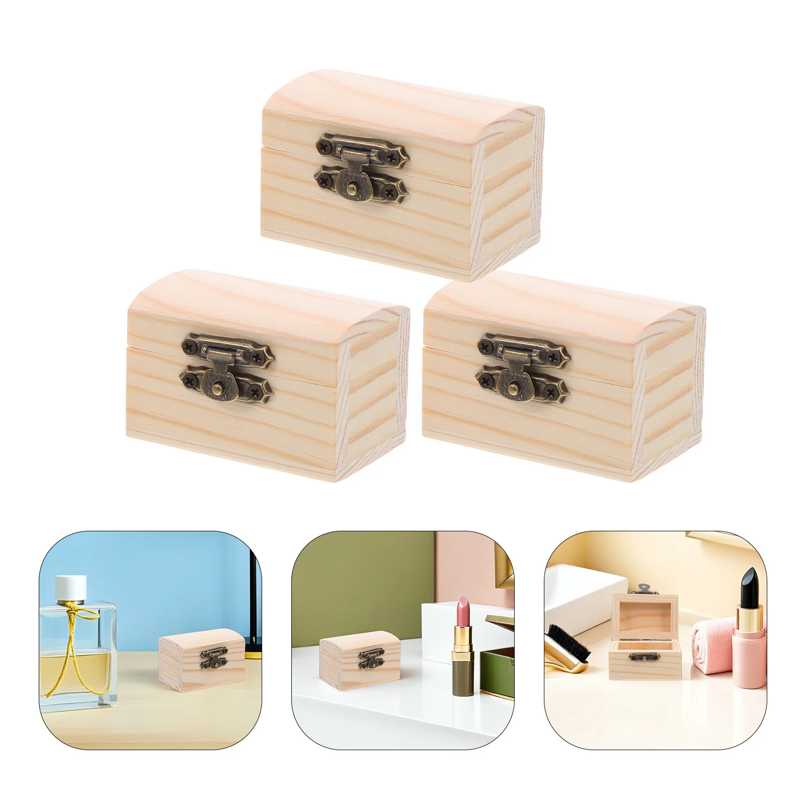 12Pcs Mini Wood Chests Unpainted Pine Hinged Lid Locking Clasp DIY Party Favor Gift Jewelry Coin Storage Decor
12Pcs Mini Wood Chests Unpainted Pine Hinged Lid Locking Clasp DIY Party Favor Gift Jewelry Coin Storage Decor