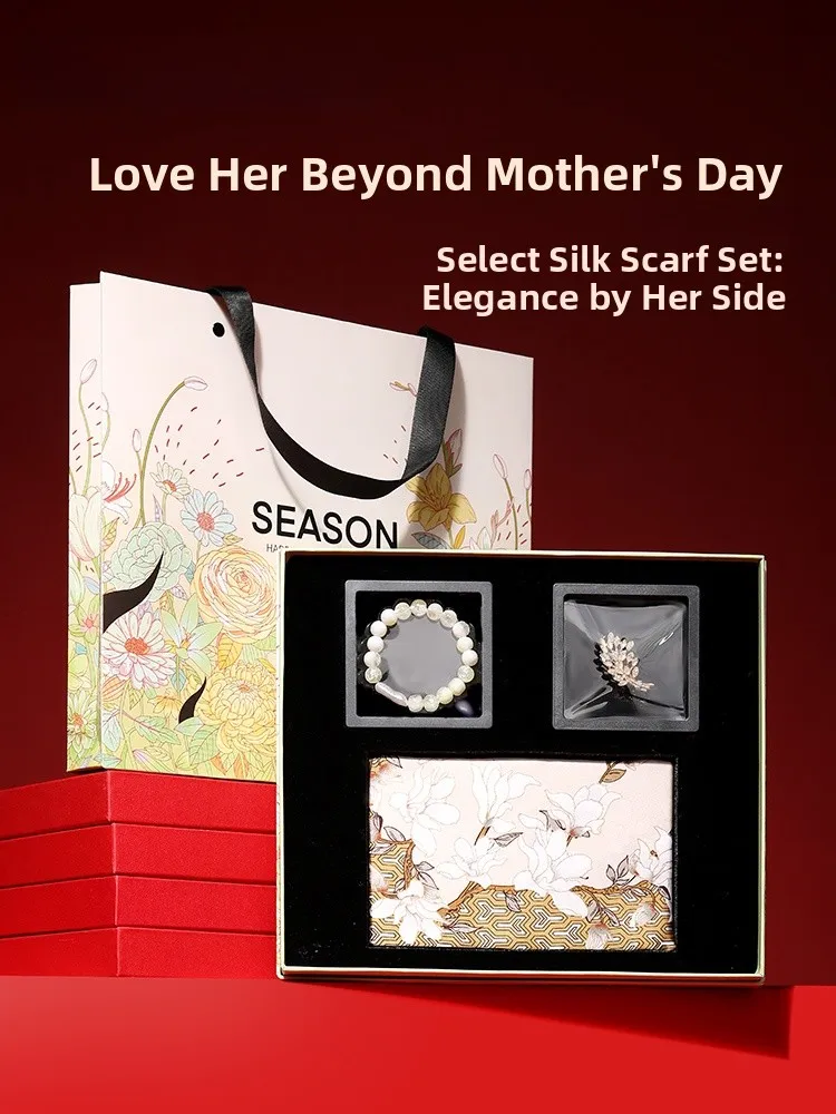 Creative Heartfelt Silk Scarf Gift Box Practical Birthday Gift for Mom And Grandma High-End Feel Gift Box Retro Style
Creative Heartfelt Silk Scarf Gift Box Practical Birthday Gift for Mom And Grandma High-End Feel Gift Box Retro Style