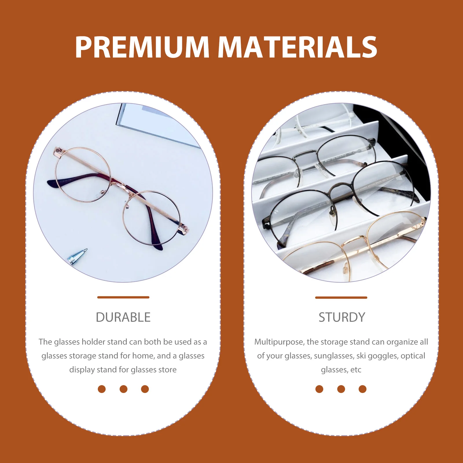 Wooden Eyeglasses Stand Material Desktop Organizer Glasses Display Rack Sunglasses Holder Storage Solution Decorative Stand
Wooden Eyeglasses Stand Material Desktop Organizer Glasses Display Rack Sunglasses Holder Storage Solution Decorative Stand