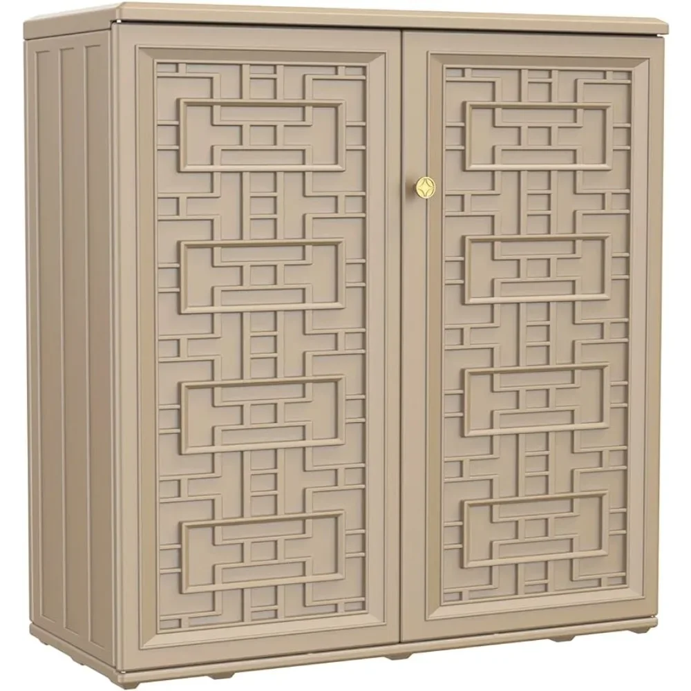 Storage Cabinet Waterproof With 1 Shelf Garden Buildings Resin Outdoor Storage Box for Patio/Garden/Backyard/Home Supplies
Storage Cabinet Waterproof With 1 Shelf Garden Buildings Resin Outdoor Storage Box for Patio/Garden/Backyard/Home Supplies