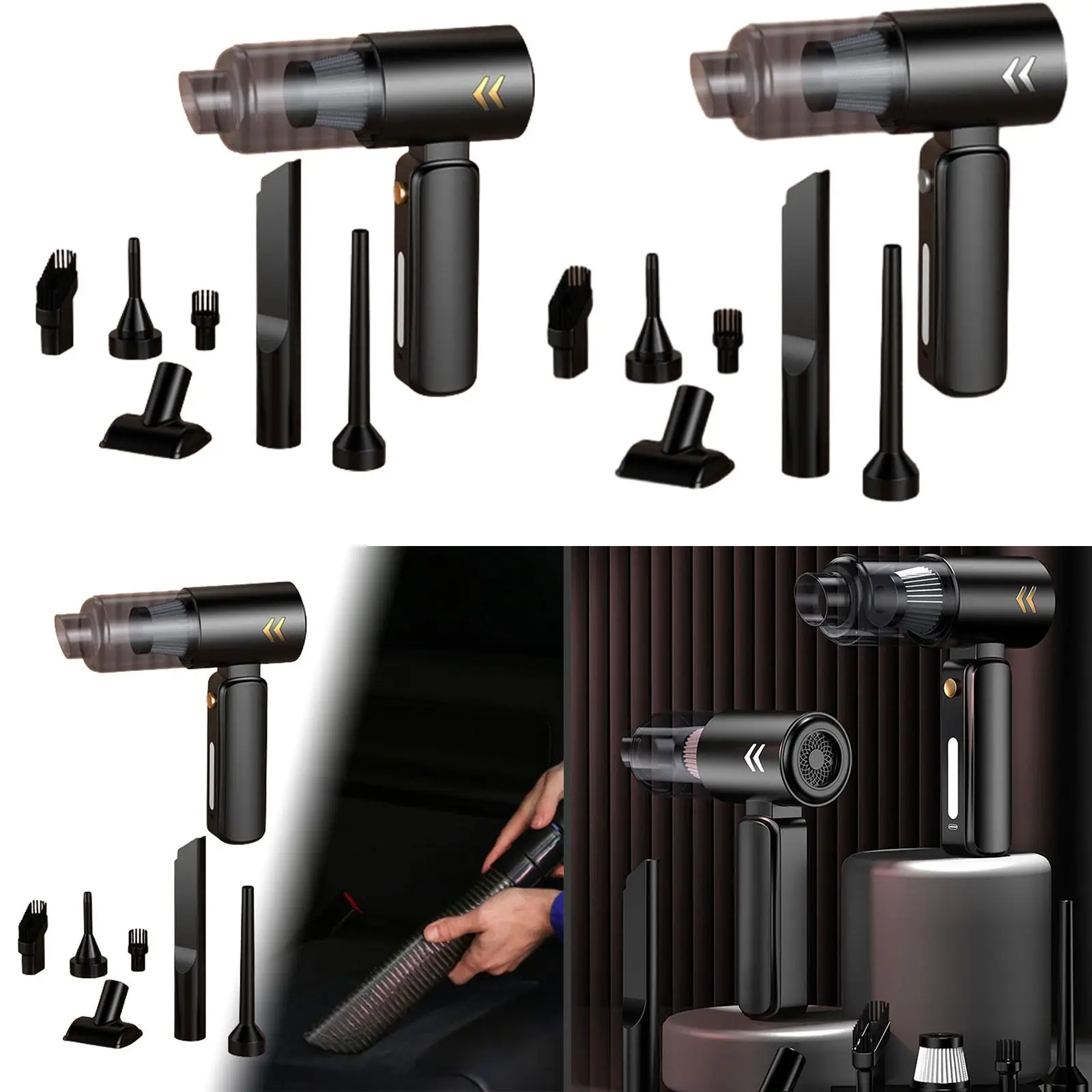 Handheld Car Vacuum Cleaner, Cordless Mini Vacuum Cleaner for Car, Air Blower,
Handheld Car Vacuum Cleaner, Cordless Mini Vacuum Cleaner for Car, Air Blower,