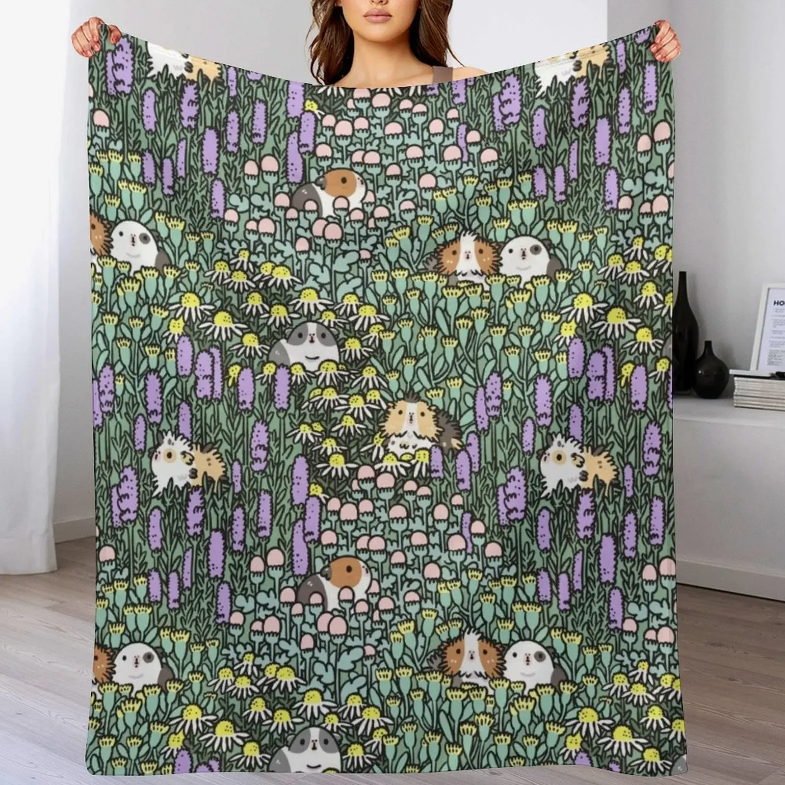 Guinea pigs and garden herbs pattern Throw Blanket Personalized Gift Stuffeds Single Blankets
Guinea pigs and garden herbs pattern Throw Blanket Personalized Gift Stuffeds Single Blankets
