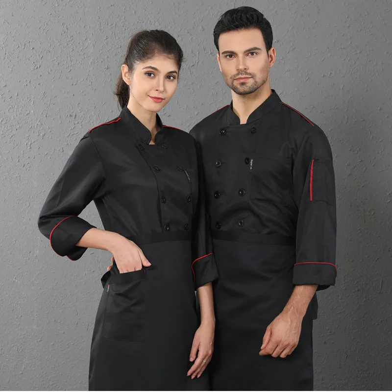 C594 Chef's Work Clothes Long Sleeve Chef Uniform Kitchen Work Jackets Restaurant Chef Uniforms Sushi Bakery Cafe Waiter Coat
C594 Chef's Work Clothes Long Sleeve Chef Uniform Kitchen Work Jackets Restaurant Chef Uniforms Sushi Bakery Cafe Waiter Coat