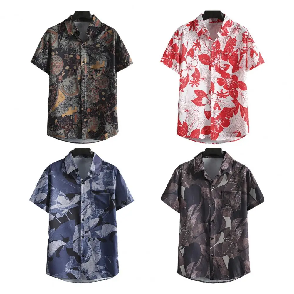 Men Short Sleeve Breathable Summer Fashion Beach Printed Shirt Loose Style Polyester Fabric Suitable Adults
Men Short Sleeve Breathable Summer Fashion Beach Printed Shirt Loose Style Polyester Fabric Suitable Adults