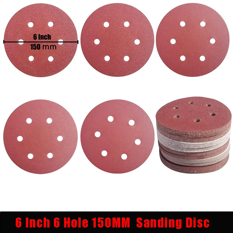5-45 Pcs 6 Inch 6 Hole Sandpaper Woodworking Metal wood jade Grinding Disc Abrasive Polishing Tools 40-2000 Grit Sanding Discs
5-45 Pcs 6 Inch 6 Hole Sandpaper Woodworking Metal wood jade Grinding Disc Abrasive Polishing Tools 40-2000 Grit Sanding Discs