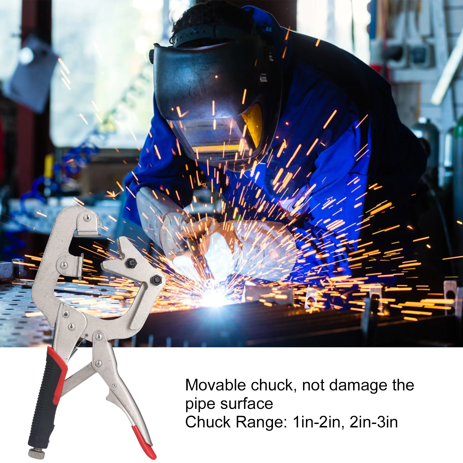 Welding Clamp Pliers C Clamp Locking Pliers Chrome Vanadium Steel Multifunctional Welding Clamps 270° Rotation C Welding Clamps
Welding Clamp Pliers C Clamp Locking Pliers Chrome Vanadium Steel Multifunctional Welding Clamps 270° Rotation C Welding Clamps